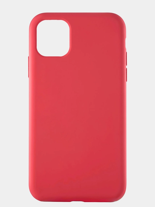 Чехол силиконовый для iPhone 11 Pro Max, liquid, накладка, бампер красный