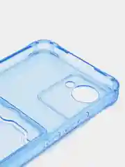 Синий чехол для Realme C30 / C30S / 50i PRIME (Реалми С30 / 50И Прайм), силиконовый, прозрачный