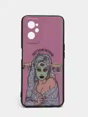 Приглушённый хаки силиконовый чехол для Realme 9i / OPPO A96, с принтом, с рисунком (Реалми 9 ай / Оппо А96)