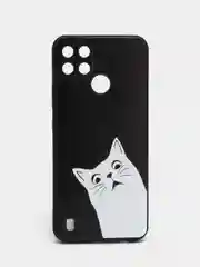 Бронзовый чехол для Realme C21y / C25y, с принтом, с рисунком (Реалми С21у / С25у)
