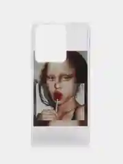 Багровый силиконовый чехол для Vivo Y35 4G, с принтом, с рисунком (Виво у35 4г)
