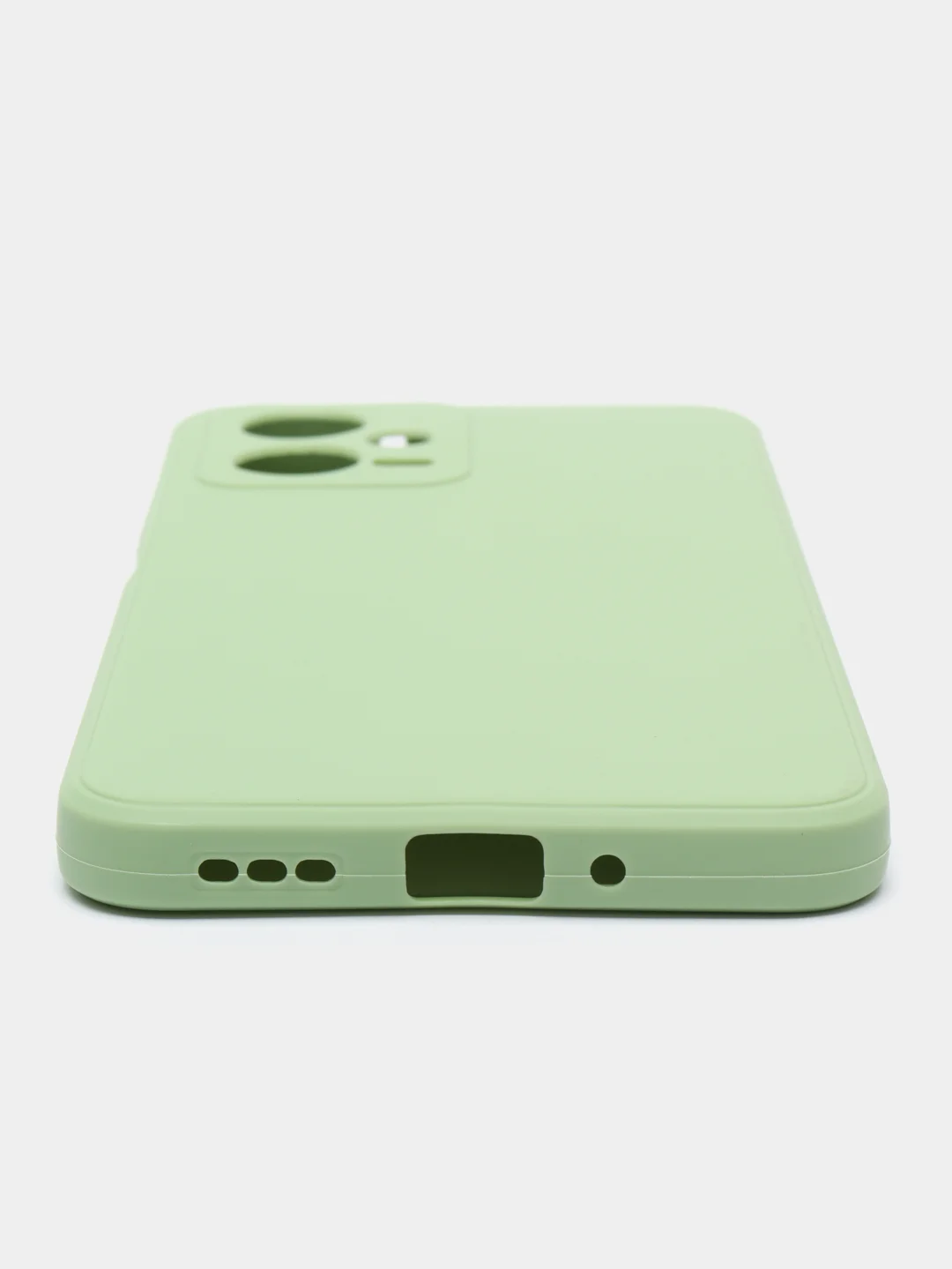 Зеленый чехол для Poco X5 5G (Поко Х5), X5 Pro (Поко Х5 Про), силиконовый, прозрачный