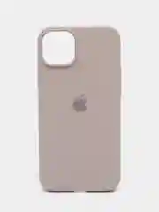 Бежевый чехол Silicone Case для iPhone 14, 14 Pro, 14 Plus, 14 Pro Max, с закрытым низом