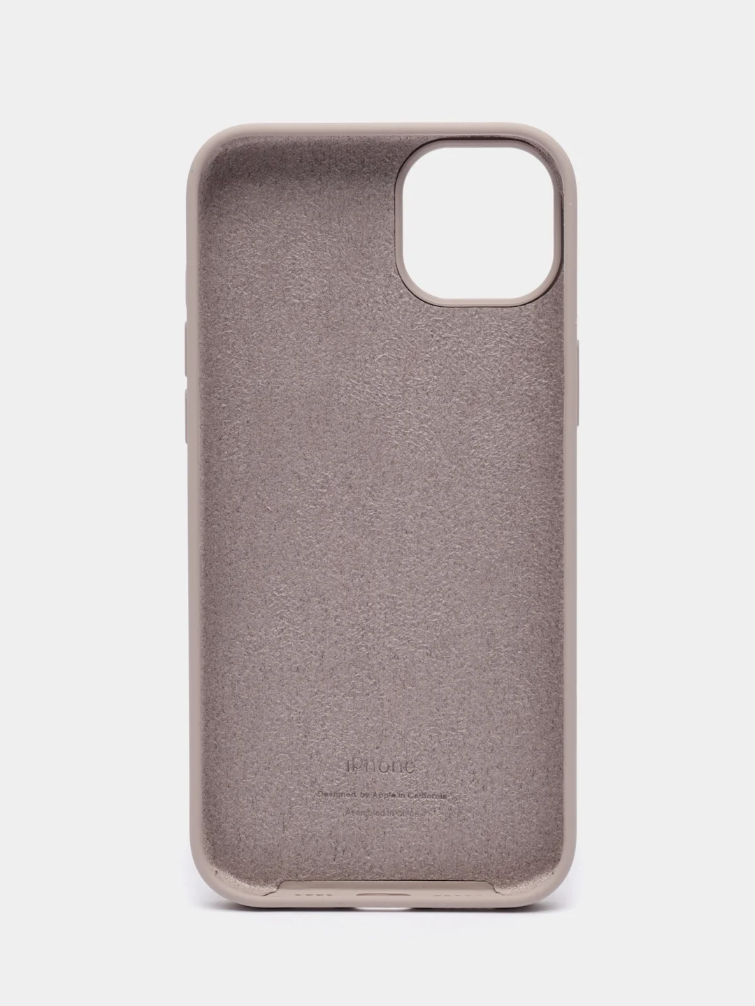 Бежевый чехол Silicone Case для iPhone 14, 14 Pro, 14 Plus, 14 Pro Max, с закрытым низом