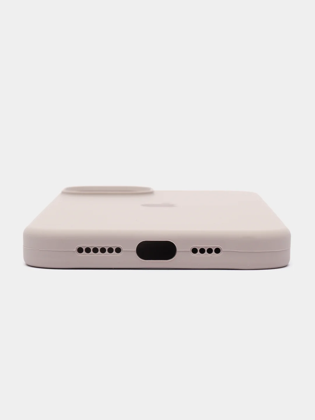 Бежевый чехол Silicone Case для iPhone 14, 14 Pro, 14 Plus, 14 Pro Max, с закрытым низом