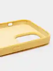 Светло-жёлтый чехол Silicone Case для iPhone 14, 14 Pro, 14 Plus, 14 Pro Max, с закрытым низом