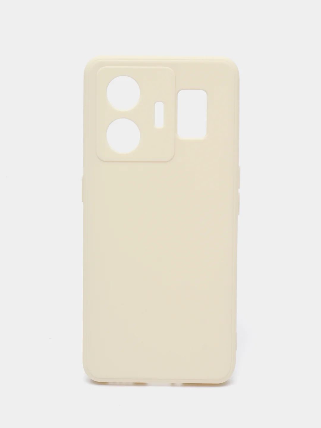 Молочный чехол для Realme GT Neo 5 5G, Gt3 (Реалми Джити нео 5), силиконовый, c защитой камеры