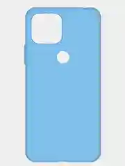 Чехол силиконовый для Realme C21, накладка, бампер голубой, LuxCase