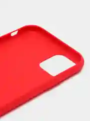 Красный чехол iPhone 11 Pro, 14 Max, 13, 12, Xr, Xs, 6, 7, 8 Plus, Se 2020, силиконовый, матовый