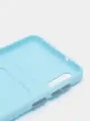 Ледяной силиконовый чехол Samsung Galaxy A10 Самсунг Галакси А10 с карманом для карт прозрачный