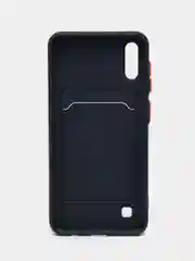 Морской силиконовый чехол Samsung Galaxy A10 Самсунг Галакси А10 с карманом для карт прозрачный
