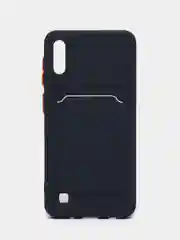 Морской силиконовый чехол Samsung Galaxy A10 Самсунг Галакси А10 с карманом для карт прозрачный