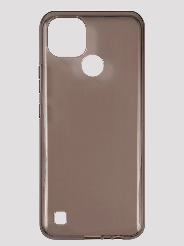 Чехол силиконовый для Realme C21, накладка, бампер прозрачный затемненный RedLine