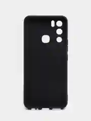 Тёмно-бордовый силиконовый чехол для Infinix HOT 12i, с принтом, с рисунком (Инфиникс Хот 12 ай)