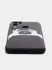 Пастельно-коралловый силиконовый чехол для Infinix HOT 12i, с принтом, с рисунком (Инфиникс Хот 12 ай)