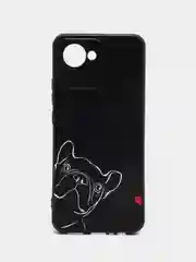 Песочный хаки чехол для Realme C30 / C30S / Narzo 50i Prime, с принтом, с рисунком (Реалми С30)