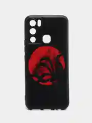 Синий меланж силиконовый чехол для Infinix HOT 12i, с принтом, с рисунком (Инфиникс Хот 12 ай)