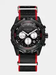Черный мужские наручные часы Ochstin 7116B с хронографом в подарочной упаковке