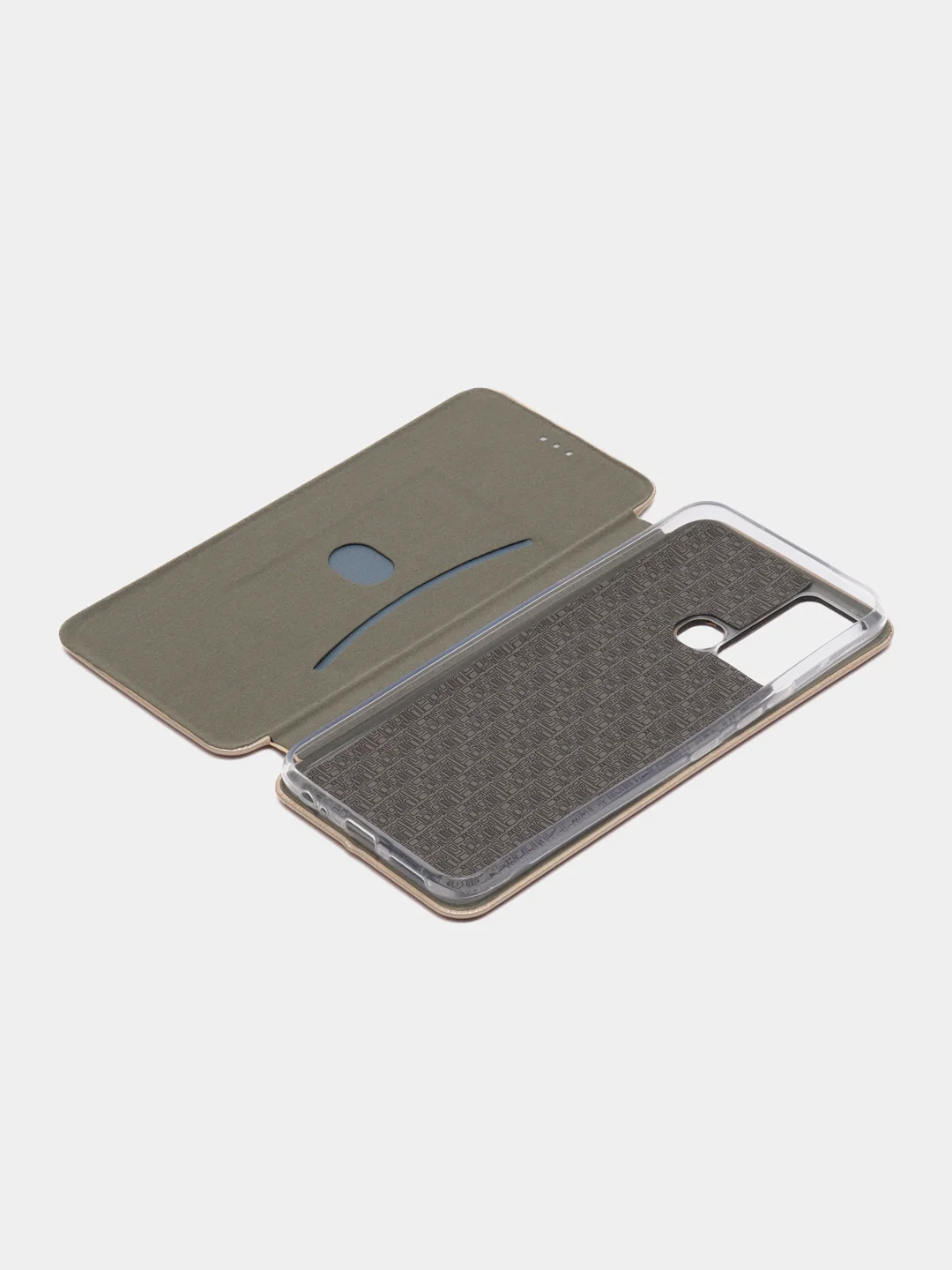Золотой чехол книжка для Infinix Smart 6 Plus