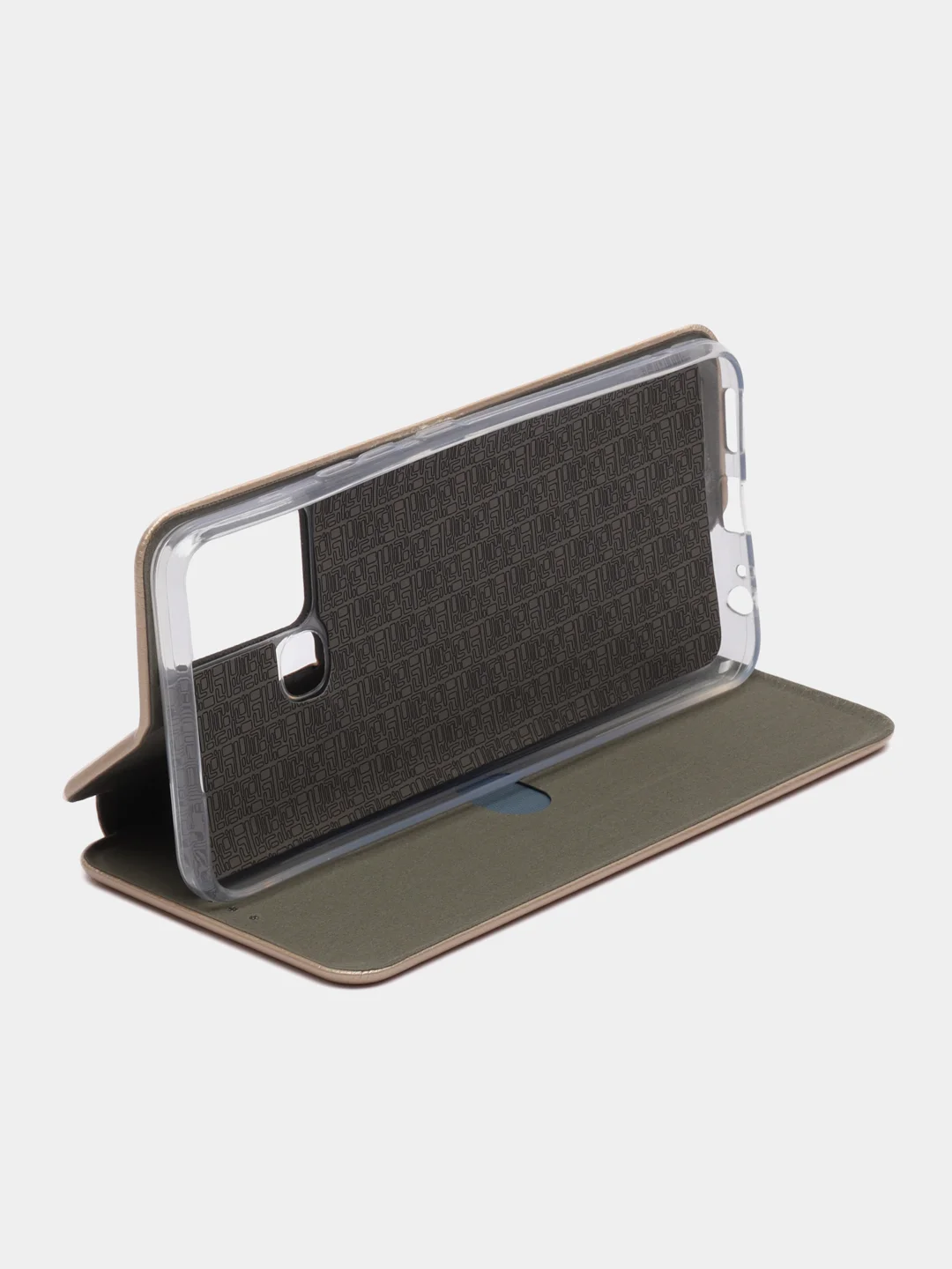 Золотой чехол книжка для Infinix Smart 6 Plus