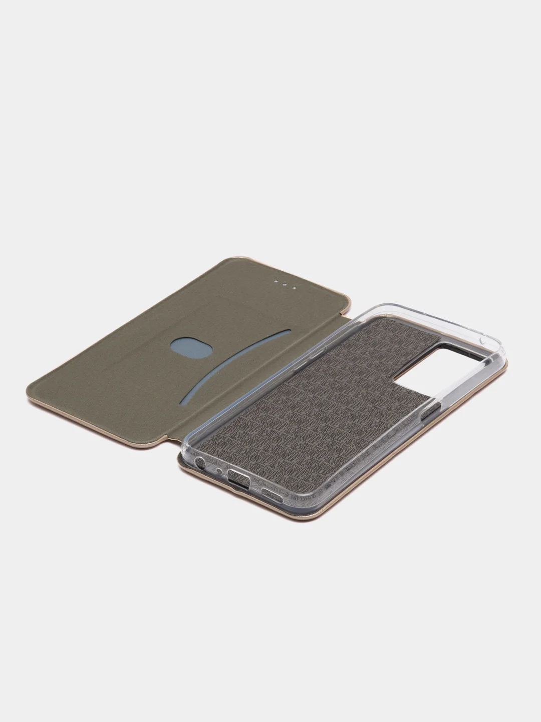 Золотой чехол-книжка для OPPO A57s