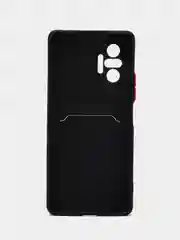 Черный чехол Xiaomi Redmi Note 10 Pro 4G / Note 10 Pro Max, с карманом для карт