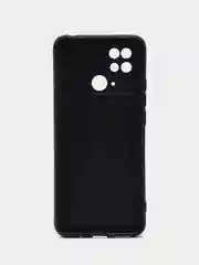 Тёмно-бордовый силиконовый чехол для Xiaomi Redmi 10C, Poco C40, (Сяоми Редми 10С / Поко С40), с рисунком, с принтом