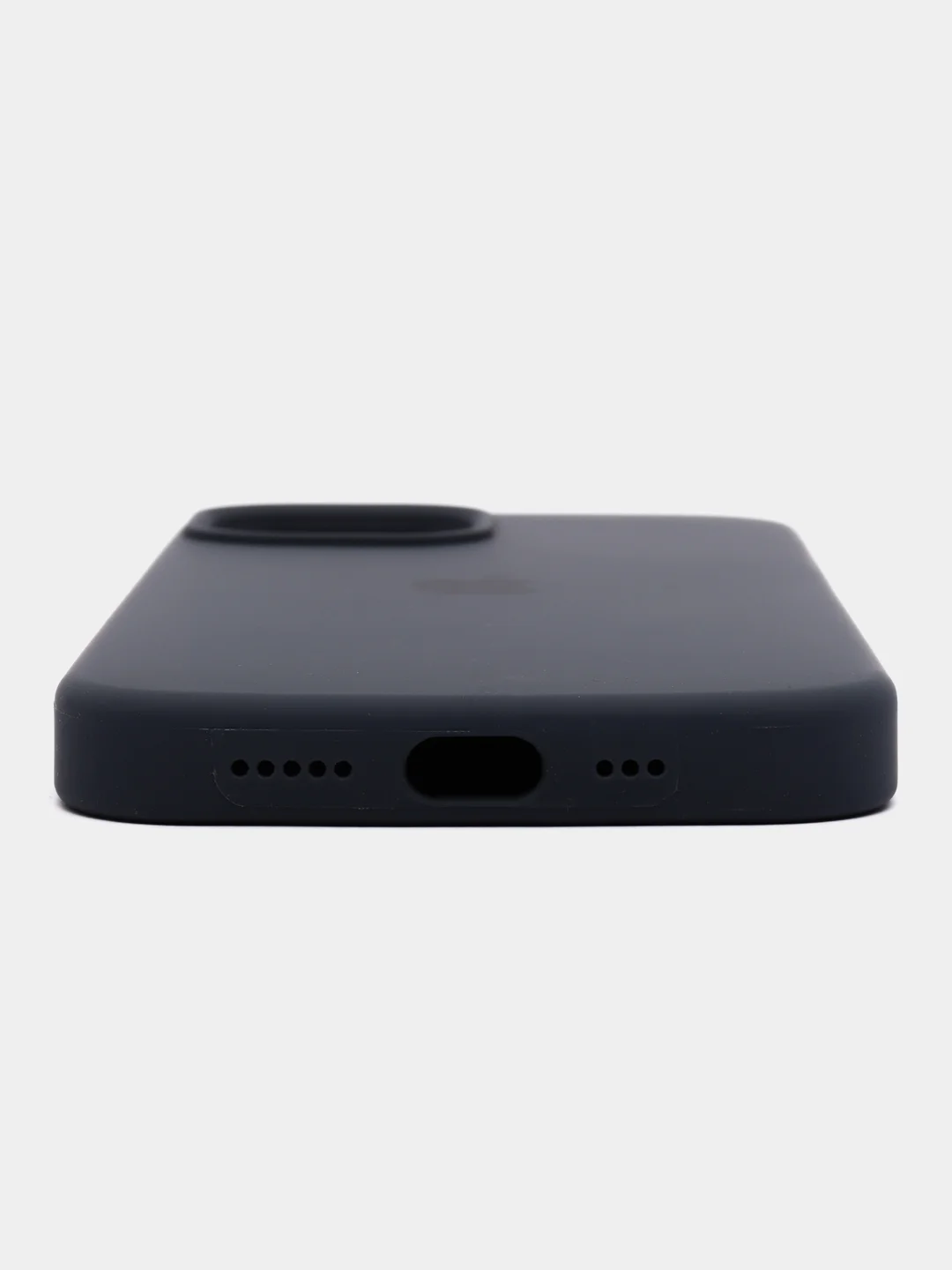 Лазурный чехол Silicone Case для iPhone 14, 14 Pro, 14 Plus, 14 Pro Max, с закрытым низом