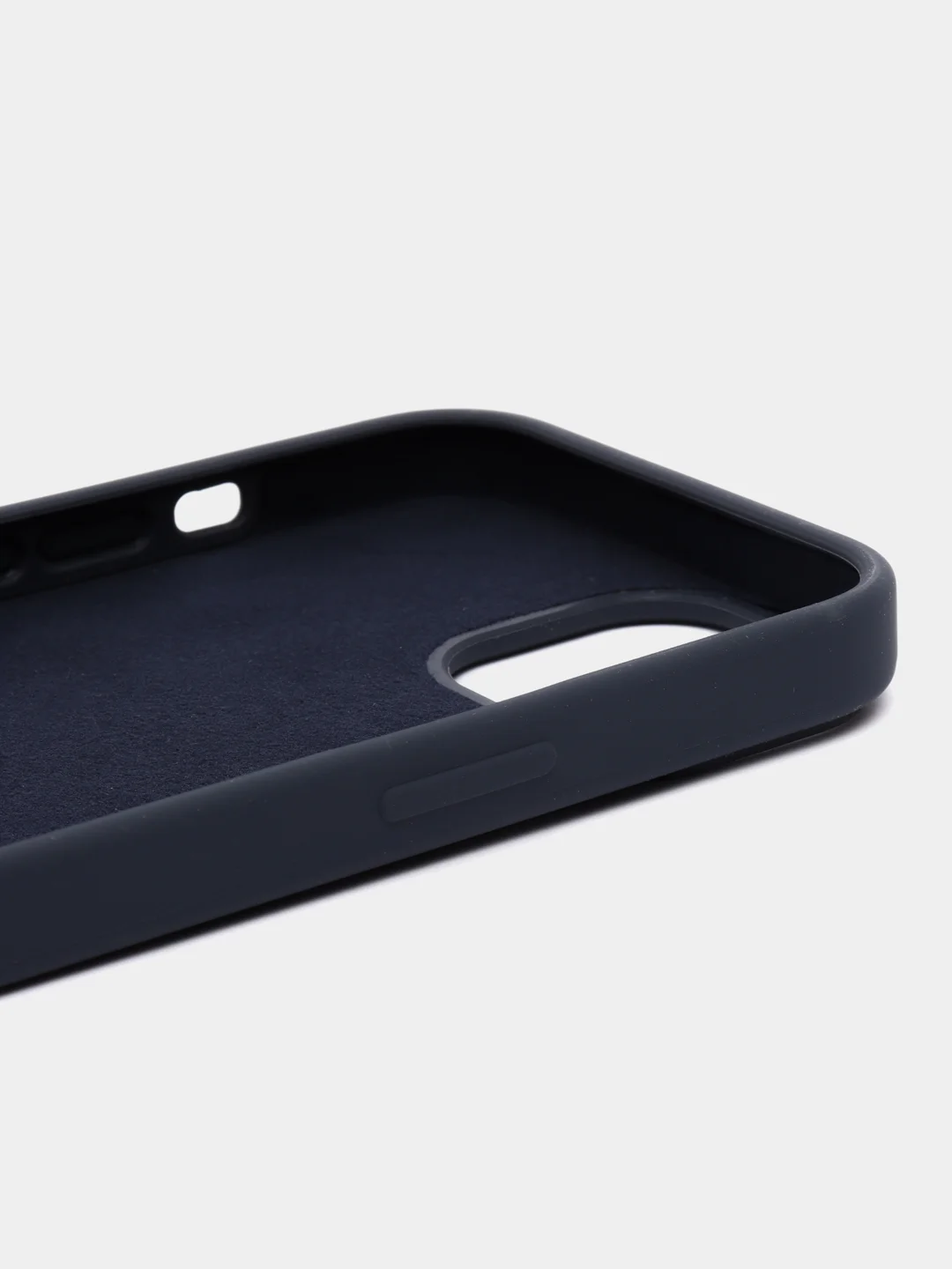 Лазурный чехол Silicone Case для iPhone 14, 14 Pro, 14 Plus, 14 Pro Max, с закрытым низом