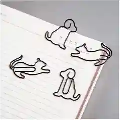 Скрепки фигурные 19мм, Meshu "Cat&Dog ", 4шт.