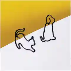 Скрепки фигурные 19мм, Meshu "Cat&Dog ", 4шт.