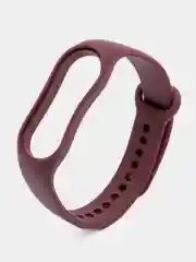 Бордовый ремешок силиконовый для Xiaomi Mi Band 7, Сяоми Ми Банд 7