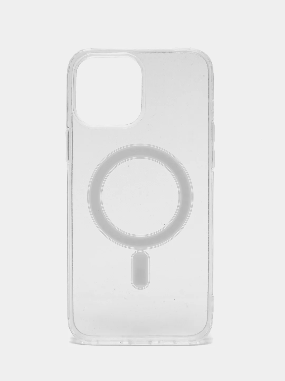 Прозрачный чехол MagSafe для iPhone, прозрачный, силиконовый