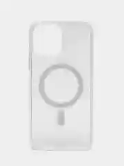 Прозрачный чехол MagSafe для iPhone, прозрачный, силиконовый