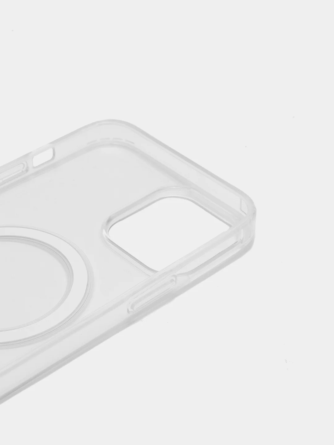 Прозрачный чехол MagSafe для iPhone, прозрачный, силиконовый