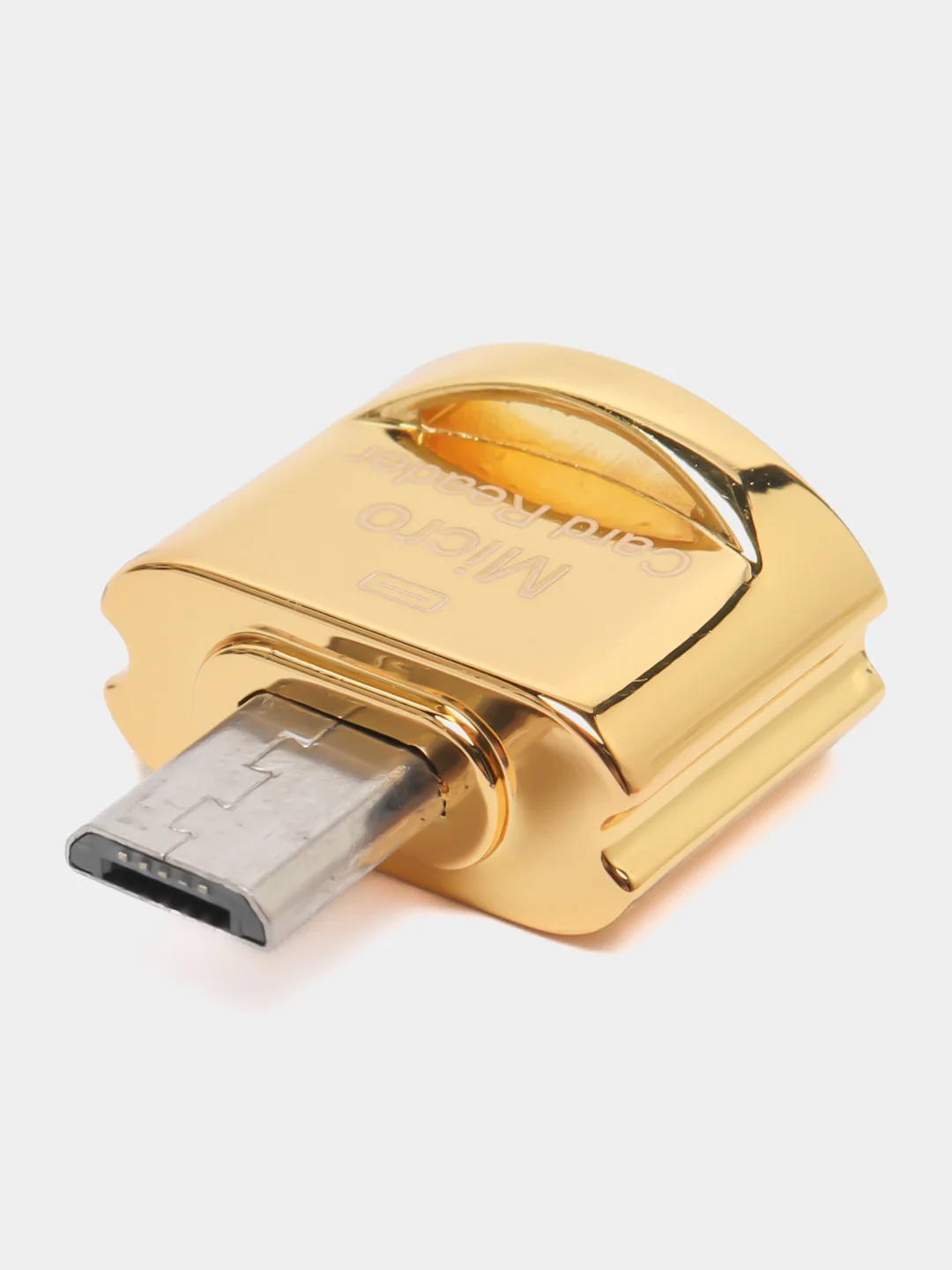 Желтый картридер для телефона c карабином и кольцом, для карт памяти micro SD, до 2 TB