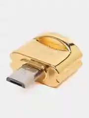 Желтый картридер для телефона c карабином и кольцом, для карт памяти micro SD, до 2 TB