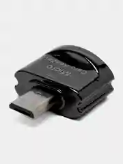Хром картридер для телефона c карабином и кольцом, для карт памяти micro SD, до 2 TB