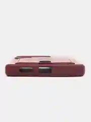Бордовый чехол для Xiaomi Redmi 12C, Сяоми Редми 12С силиконовый, с карманом для карты