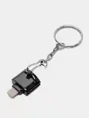 Угольный картридер для телефона c карабином и кольцом, для карт памяти micro SD, до 2 TB