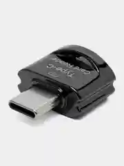Черный картридер для телефона c карабином и кольцом, для карт памяти micro SD, до 2 TB
