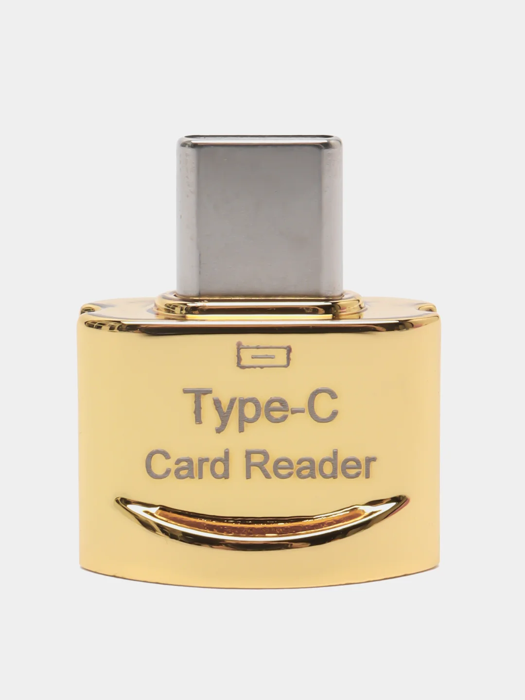 Золотой картридер для телефона c карабином и кольцом, для карт памяти micro SD, до 2 TB