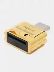 Золотой картридер для телефона c карабином и кольцом, для карт памяти micro SD, до 2 TB