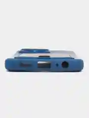 Синий чехол Honor X6, Honor X8 5G (Хонор Х6, Х8 5Г), силиконовый, с карманом для карты