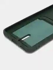 Зеленый чехол для Huawei Honor X8a, Хуавей Хонор Х8а силиконовый, с карманом для карты