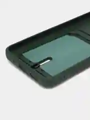 Зеленый чехол для Xiaomi Redmi 12C, Сяоми Редми 12С силиконовый, с карманом для карты