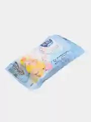 Голубой влажные салфетки Aura, детские 0+, семейные, 15 штук