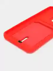Красный чехол для Huawei Honor X8a, Хуавей Хонор Х8а силиконовый, с карманом для карты