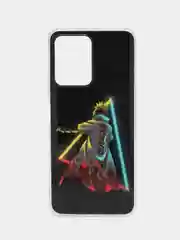 Угольный чехол Xiaomi Redmi Note 12 (Сяоми Редми Нот 12) силиконовый с рисунком