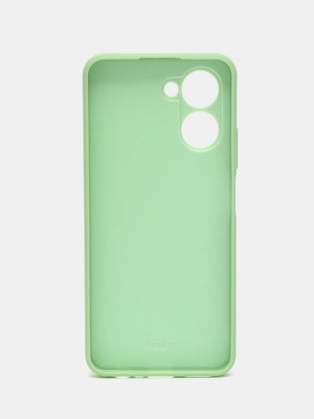 Лайм чехол для Realme C33, Реалми С33, пластиковый, глянцевый, под стекло